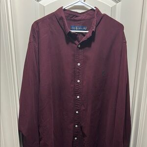 Ralph Lauren Red Casual Button Down Shirt